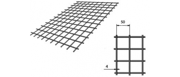 Сетка сварная (дорожная) 50х50х4мм 1х2м купить с доставкой в Газопроводске